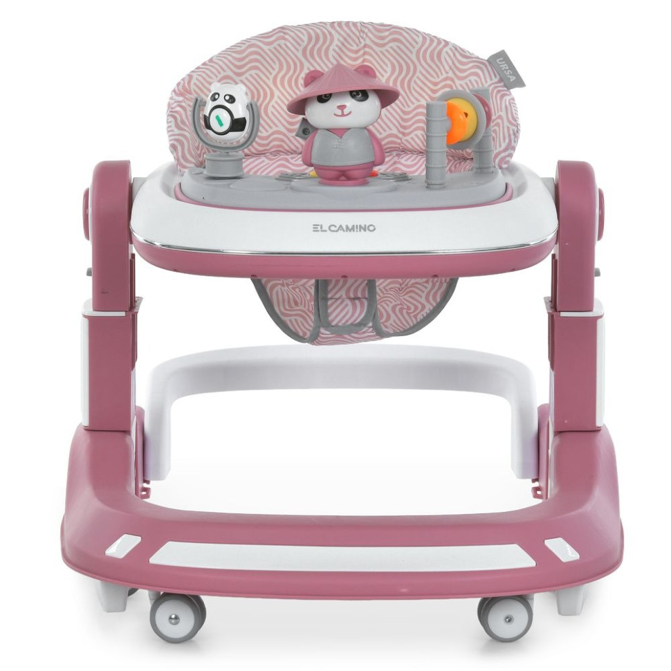 Дитячі ходунки El Camino ME 1200 URSA Pink, музика, світло