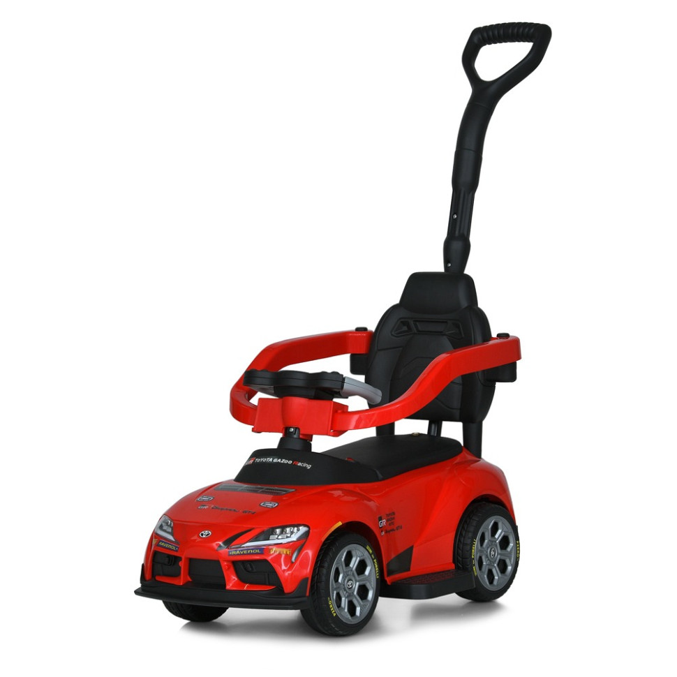 Дитяча каталка-толокар 2 в 1 Bambi M 6129EL-3 з батьківською ручкою