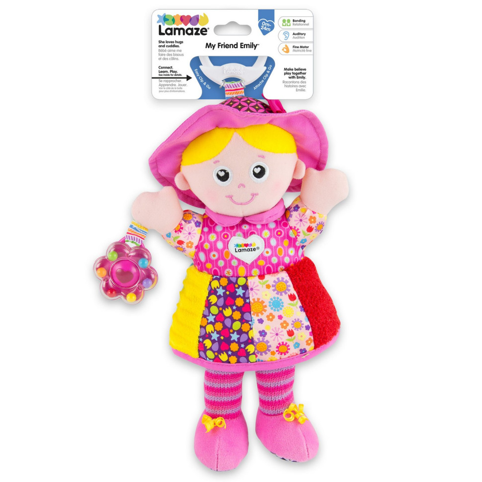 Мягкая игрушка-подвеска Кукла Эмили  Lamaze L27026 с погремушкой 