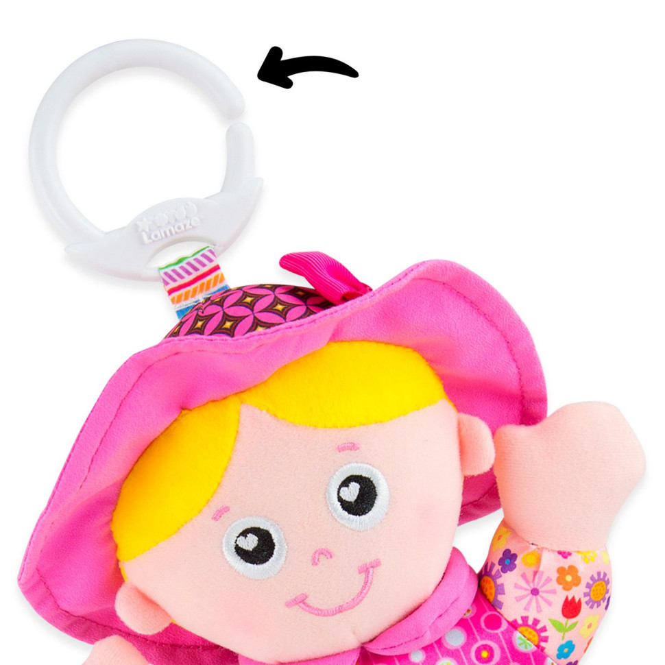 Мягкая игрушка-подвеска Кукла Эмили  Lamaze L27026 с погремушкой 