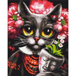 Картина по номерам "Киса Дзен" © Марианна Пащук Brushme BS53465, 40x50 см