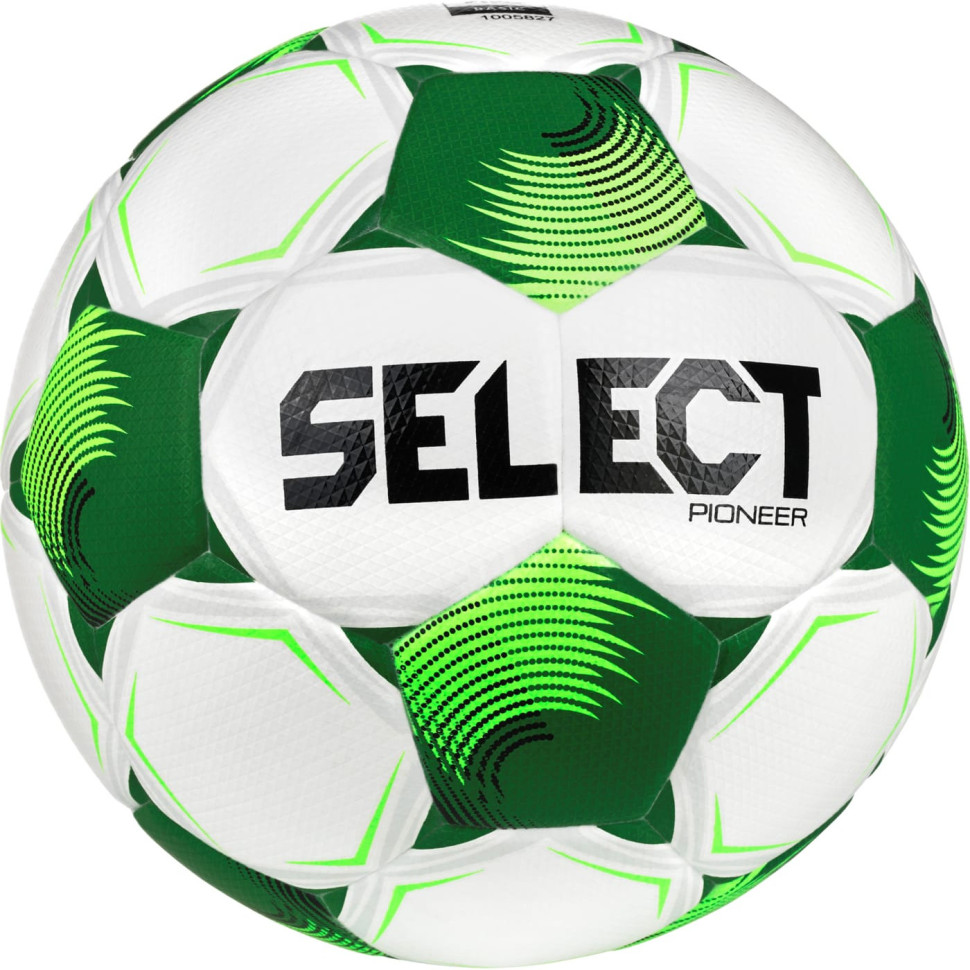 М'яч футбольний FB Pioneer Fifa v26 Select 086407-005-5 білий/зелений, розмір 5