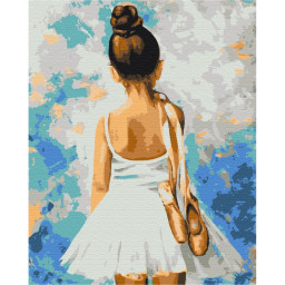 Картина за номерами "Мадемуазель з пуантами" Brushme BS28358, 40х50 см