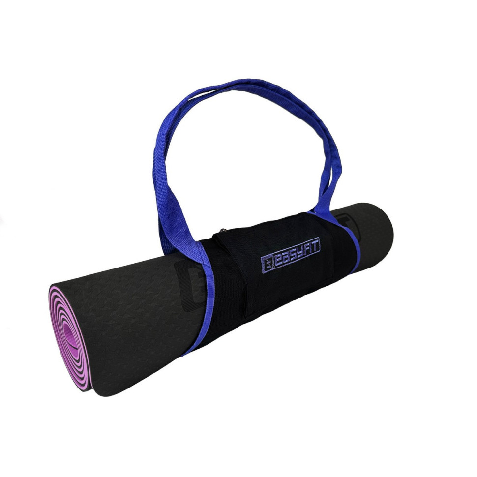 Сумка-переноска EasyFit EF-YB38-BL для йога-килимка синя