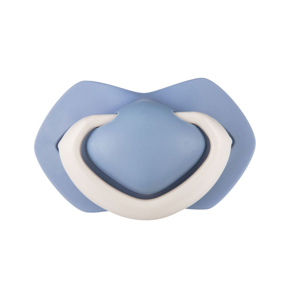 Пустышка силиконовая симметричная Pure Color Canpol babies 22/646_blu 18+ месяцев