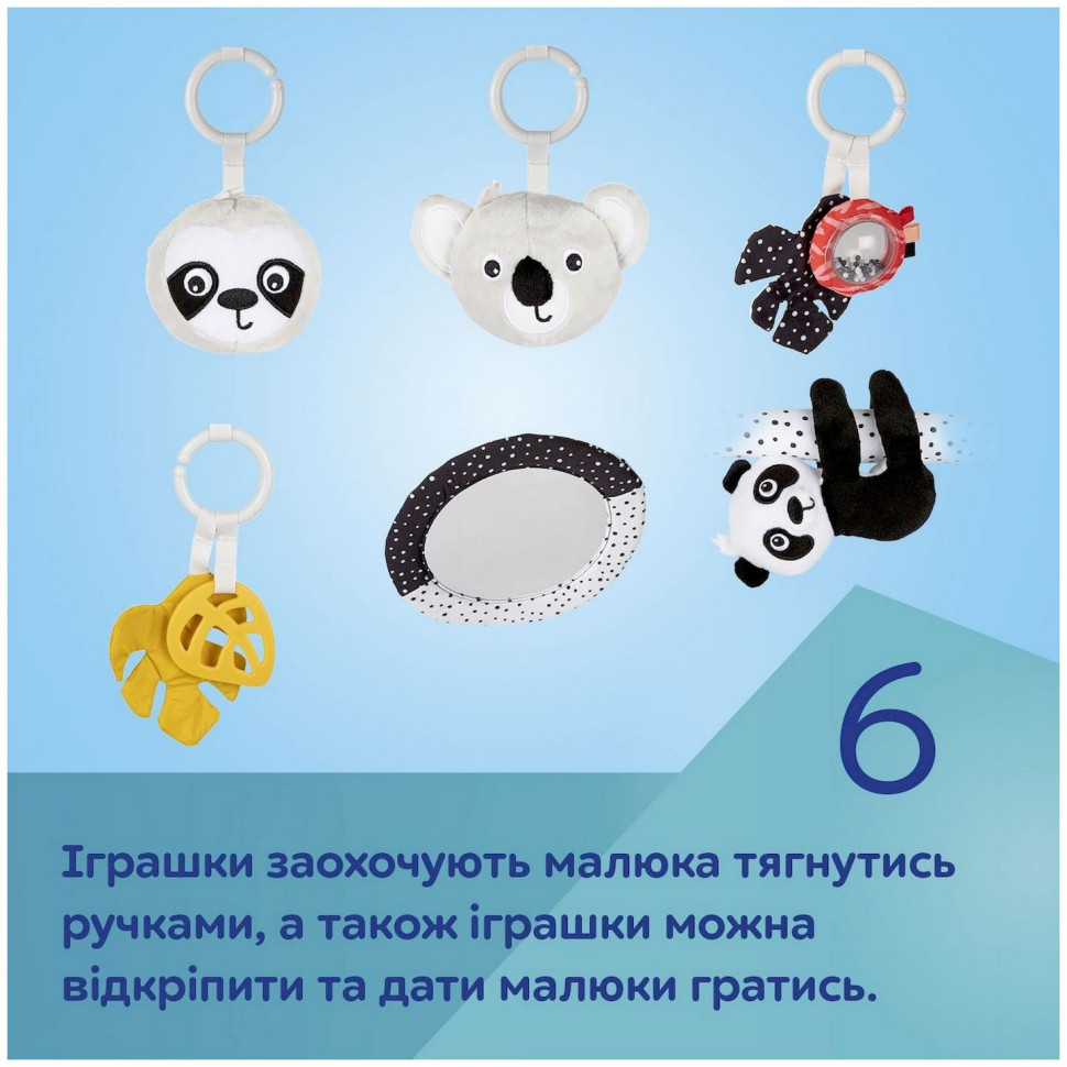 Детский развивающий коврик BabiesBoo Canpol babies 68/092 с зеркальцем