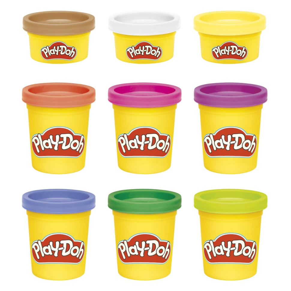 Набір для творчості з пластиліном із 9 баночок Play-Doh F7966