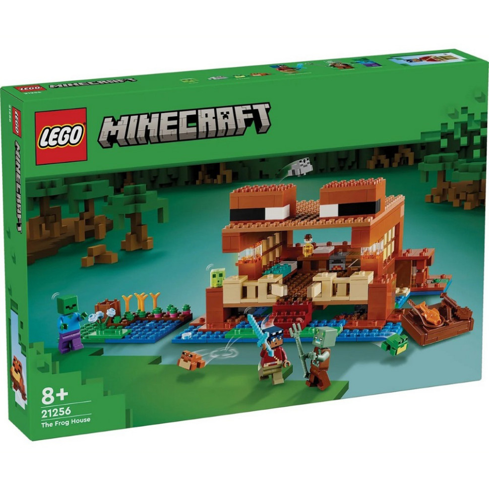 Конструктор Minecraft Будинок у формі жаби LEGO 21256, 400 деталей