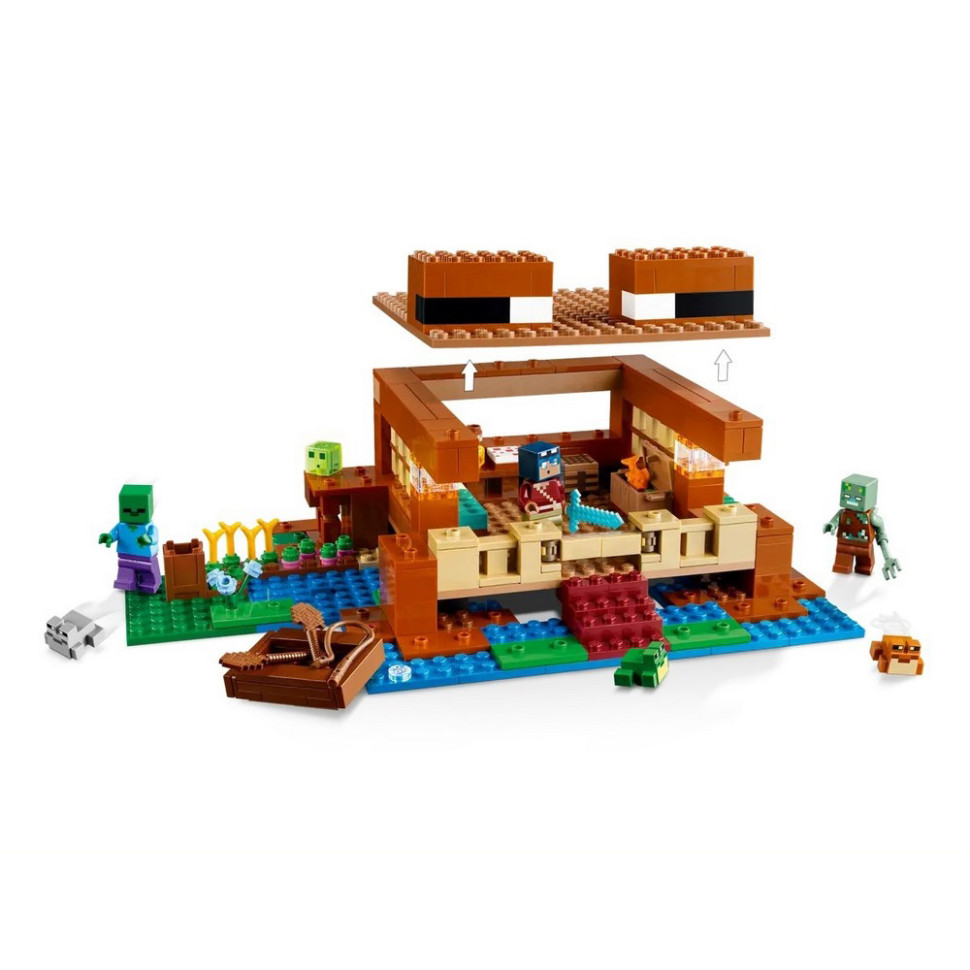 Конструктор Minecraft Будинок у формі жаби LEGO 21256, 400 деталей