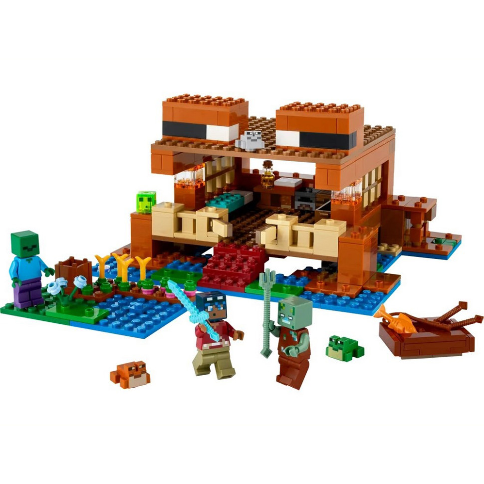 Конструктор Minecraft Будинок у формі жаби LEGO 21256, 400 деталей