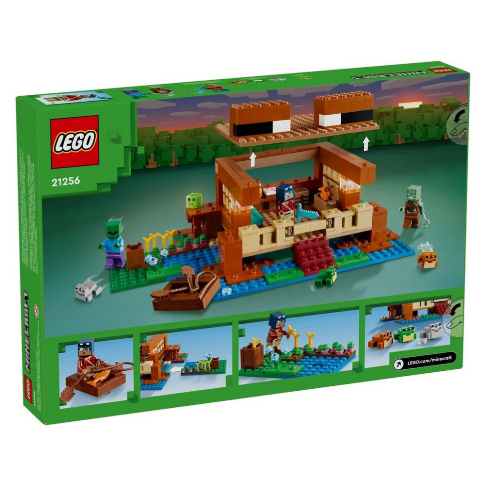 Конструктор Minecraft Будинок у формі жаби LEGO 21256, 400 деталей