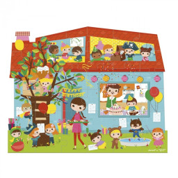 Детский пазл "Вечеринка. День Рождения" Janod J02764, 36 элементов 