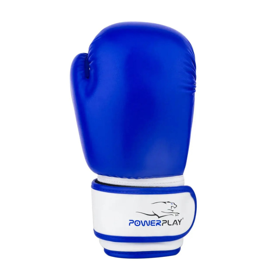 Боксерские перчатки PowerPlay PP_3004JR_6oz_Blue/White, Сине-белые 6 унций
