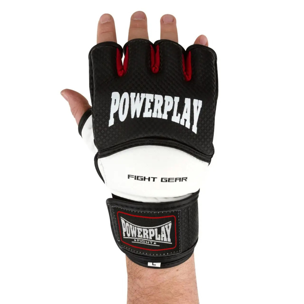 Перчатки для MMA PowerPlay PP_3075_XS_BI/White, Черные-Белые XS