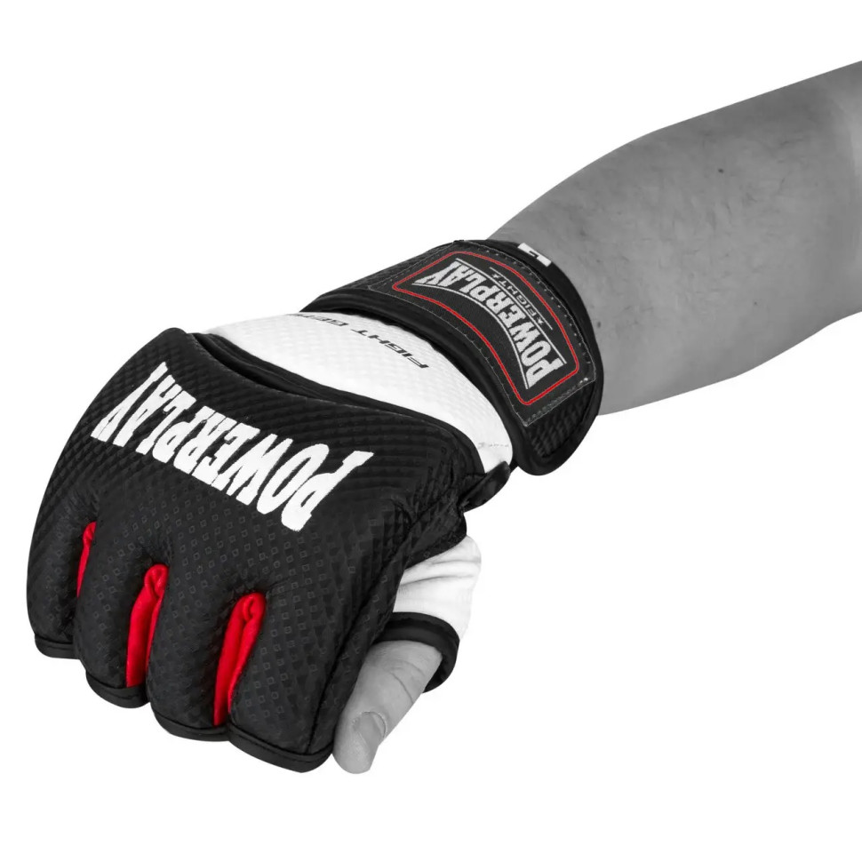 Перчатки для MMA PowerPlay PP_3075_XS_BI/White, Черные-Белые XS
