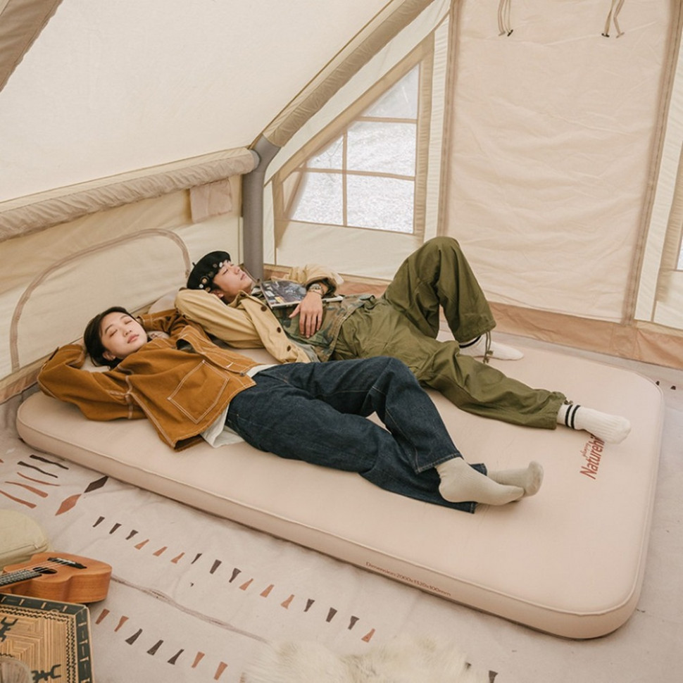 Матрас самонадувной двойной NH20FCD08 Naturehike 6927595719695 бежевый