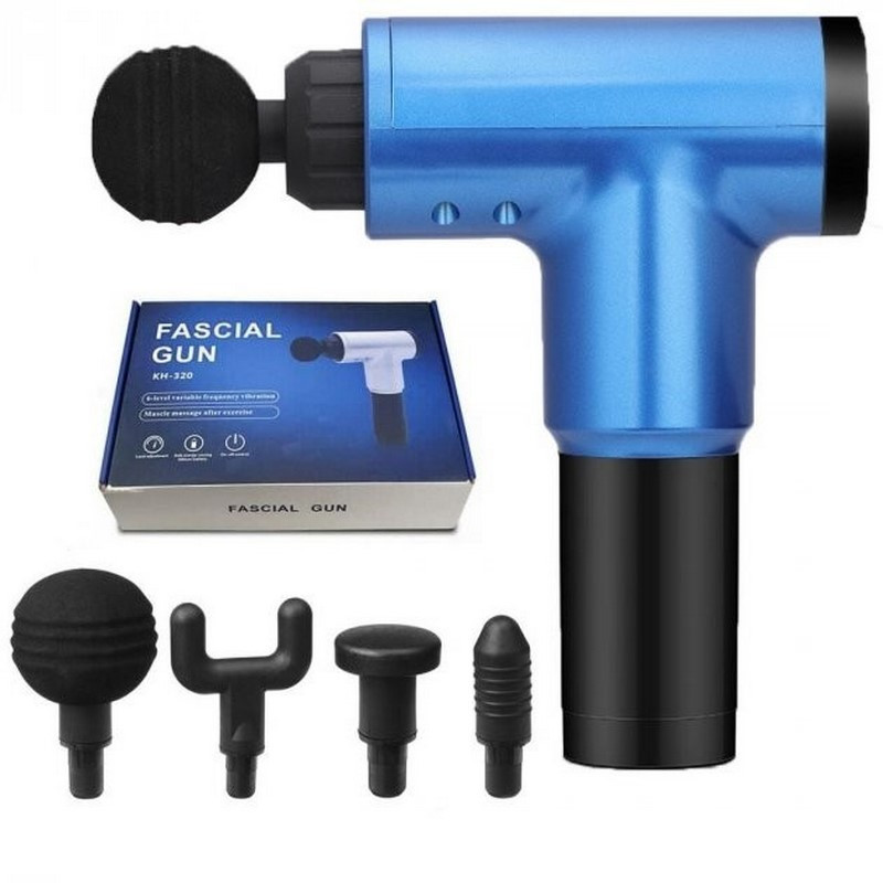 Масажер пістолет Fascial Gun Gemini Sport KH-302, 4 насадки