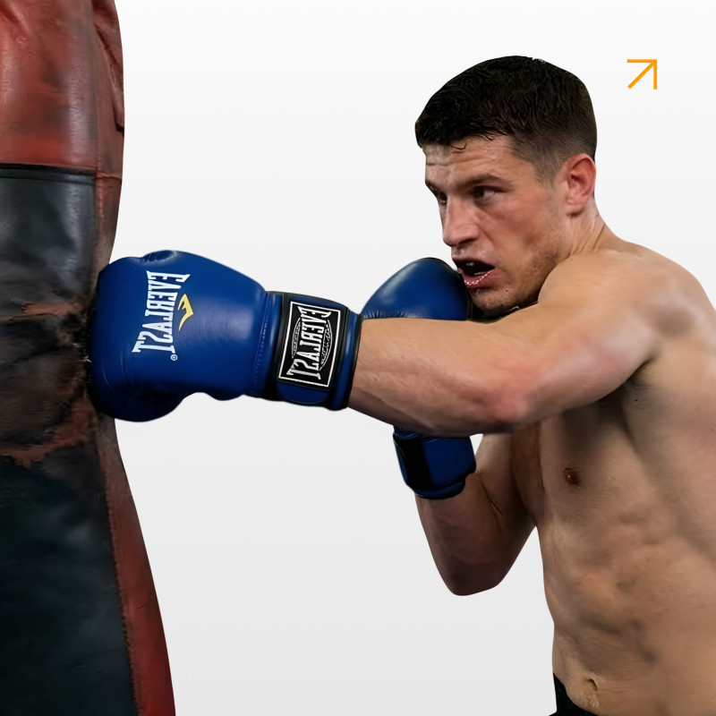 Боксерские перчатки Everlast EF-0370-8-BL 8 унций, синие