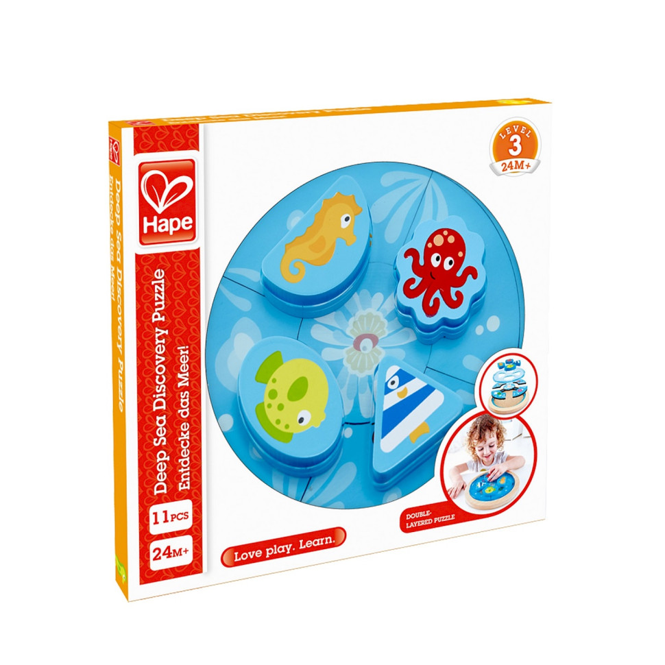 Детский пазл-головоломка Глубокое море Hape E1604, 11 деталей