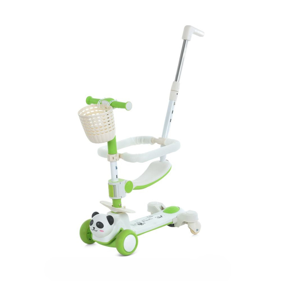 Самокат дитячий триколісний Bambi 5 в 1 JR3-142-GR, колеса зі світлом