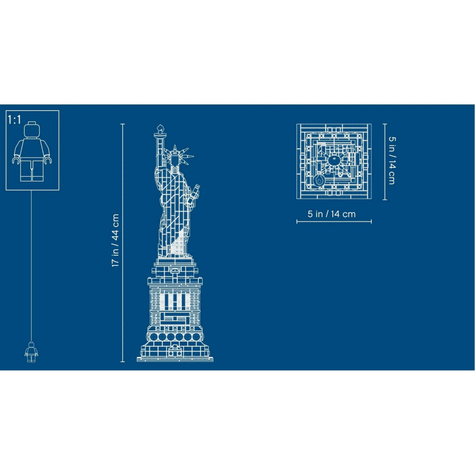 Конструктор LEGO Architecture Статуя Свободы 21042