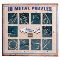 Набір головоломок 10 Metall Puzzles blue 10 головоломок Eureka 3D Puzzle 473356
