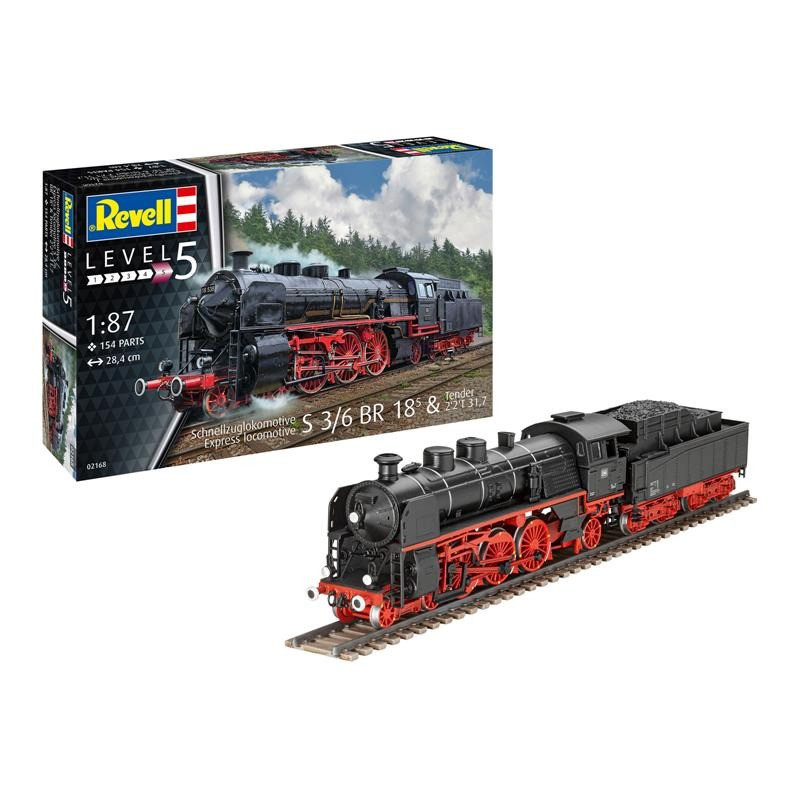 Сборная модель-копия Экспресс локомотив S3/6 BR18(5) Revell RVL-02168 уровень 5 масштаб 1:87