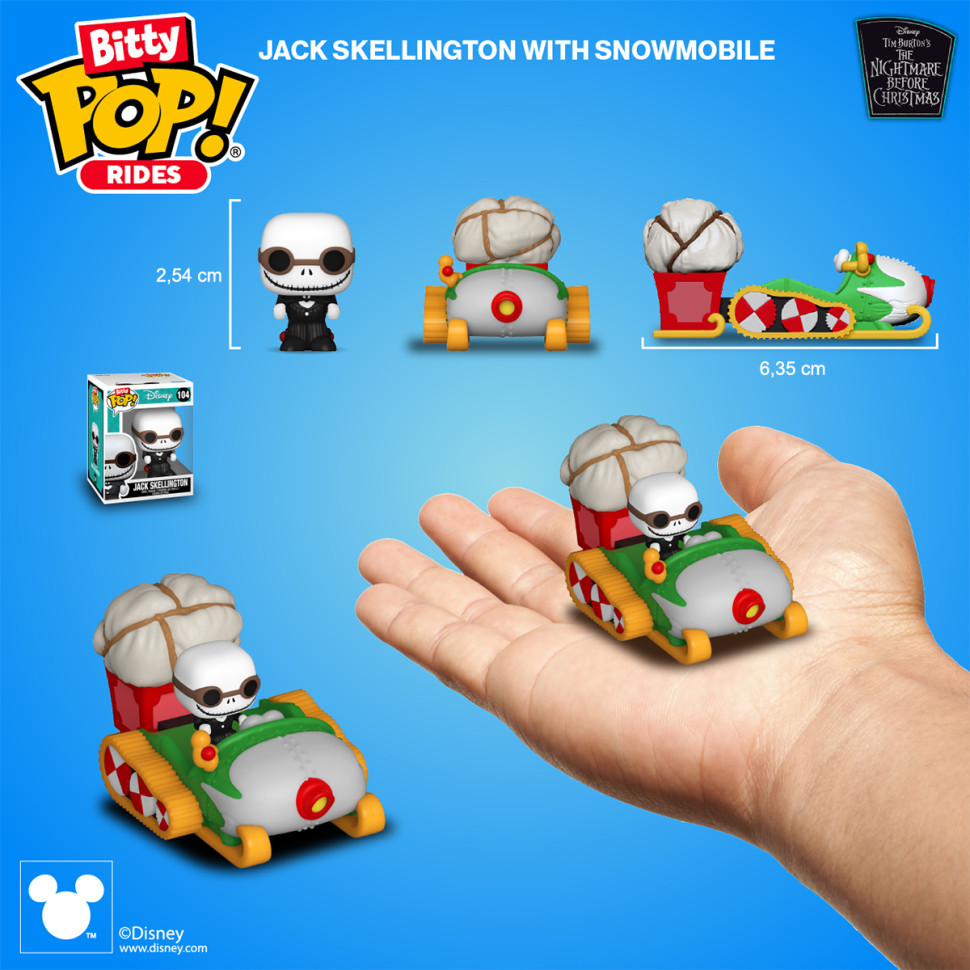 Набор фигурок Джек Скеллингтон и снегоход Bitty POP! Ride 83624 серии 