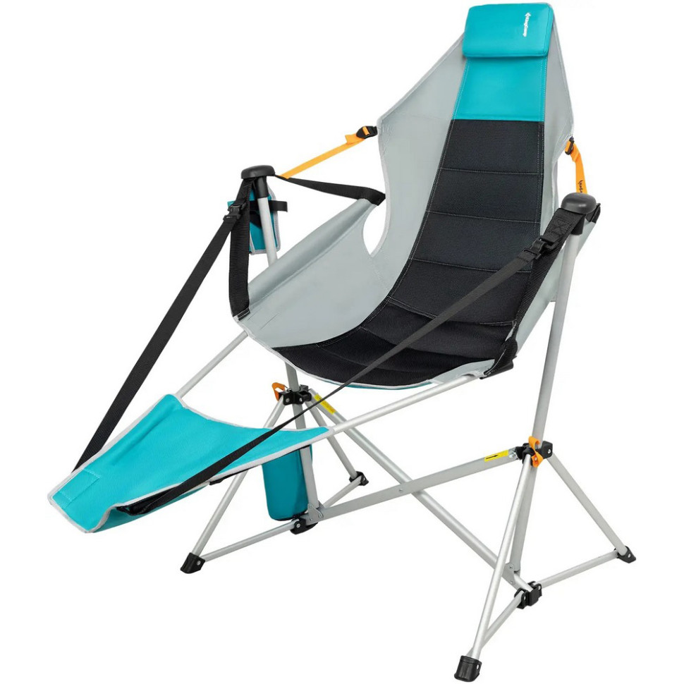 Кресло-гамак Orchid KingCamp KC2427_CYAN/GREY/BLACK, до 120 кг