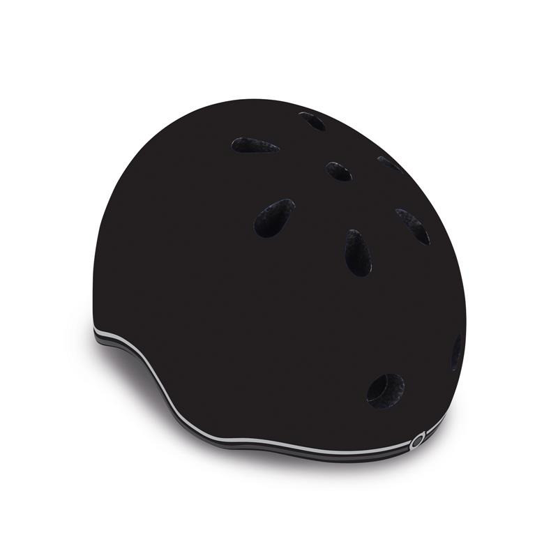 Шолом захисний дитячий GO UP LIGHTS GLOBBER 506-120 чорний, з ліхтариком, 45-51см