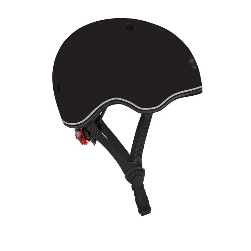 Шолом захисний дитячий GO UP LIGHTS GLOBBER 506-120 чорний, з ліхтариком, 45-51см