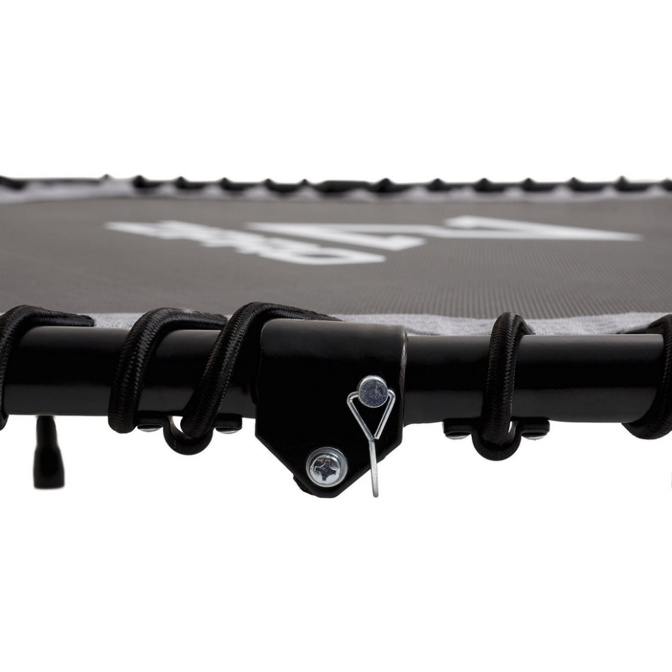 Батут для фітнесу з поручнем Zipro Fitness 5902659844095, 130 см, чорний