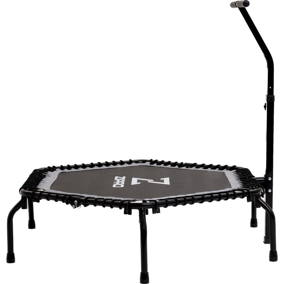 Батут для фітнесу з поручнем Zipro Fitness 5902659844095, 130 см, чорний