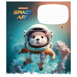 Тетрадь ученическая "Space Art" Школярик 012-3406L-5 в линию, 12 листов