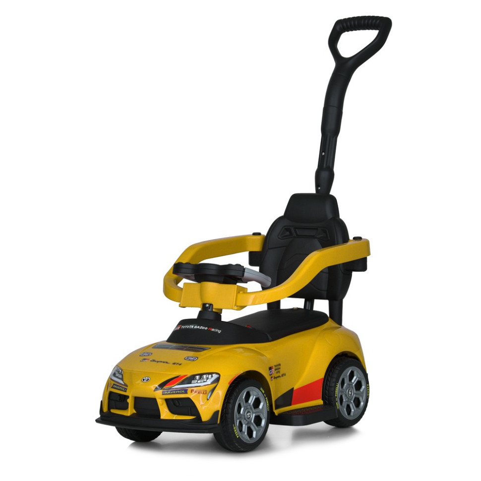 Дитяча каталка-толокар 2 в 1 Bambi M 6129EL-6 з батьківською ручкою