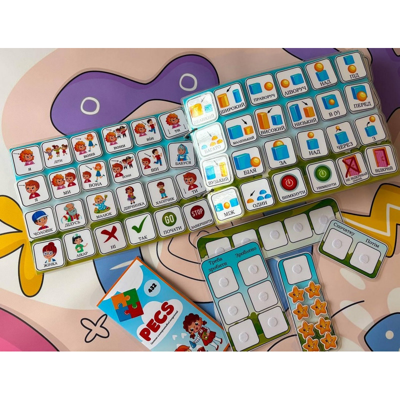 Система альтернативної комунікації Kids Shop PECS-7811, 432 картки