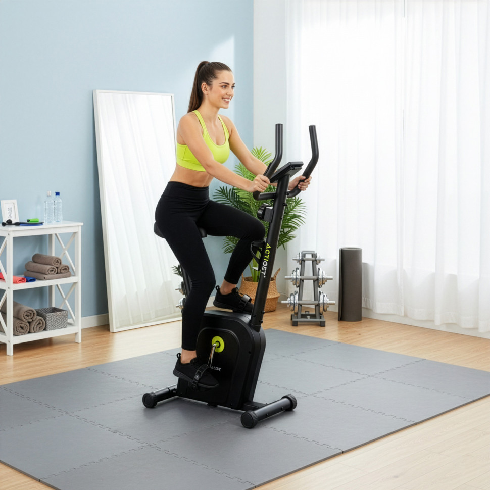 Велотренажер магнитный Actibike Actiget ACT0174 черный, до 100 кг