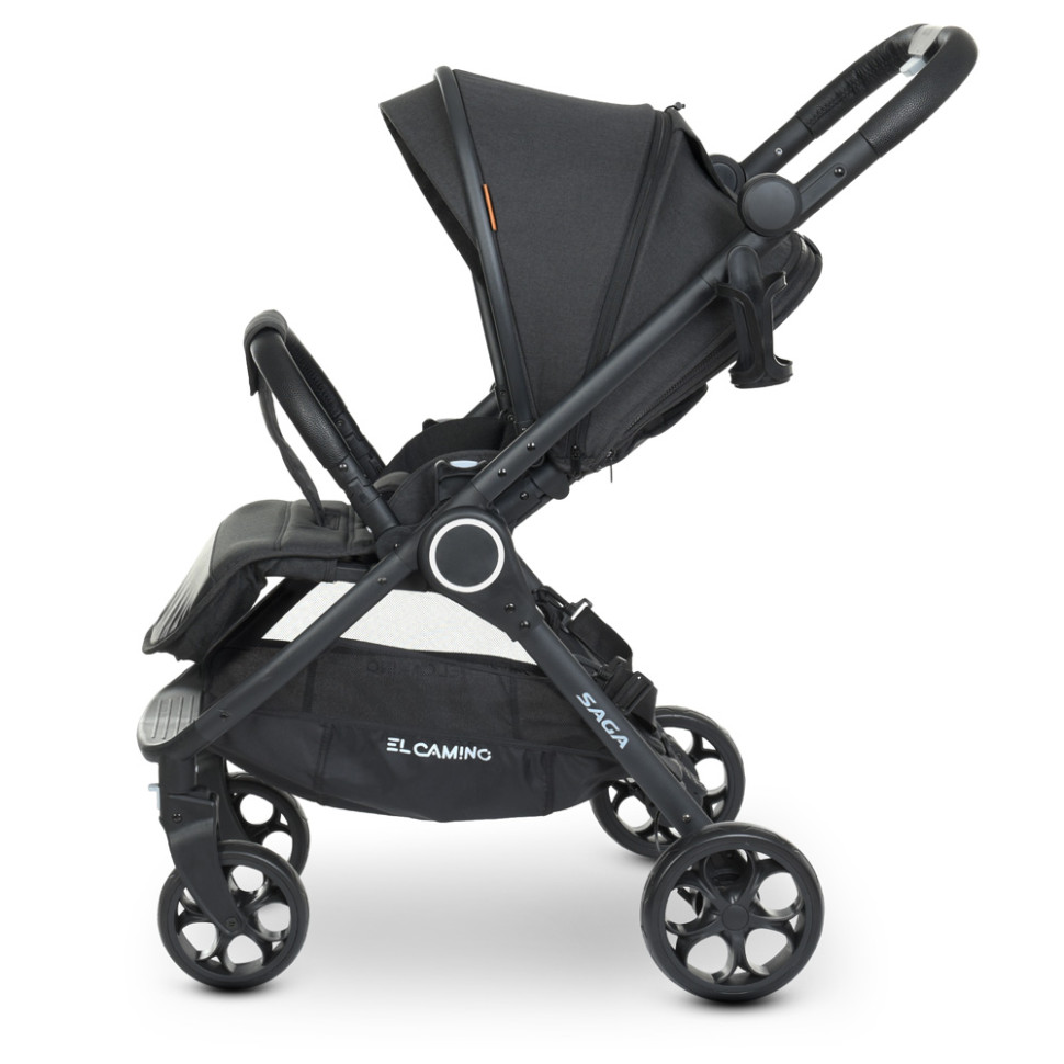 Коляска дитяча універсальна 2в1 EL CAMINO ME 1085 Dark Gray
