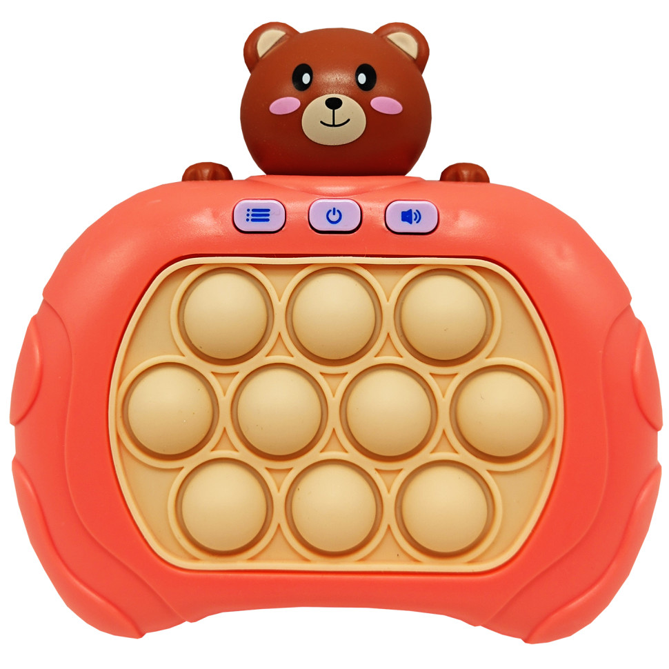 Електронна приставка Pop It консоль Quick Push Puzzle Game Fast Bambi 01-06-02(Red) антистрес