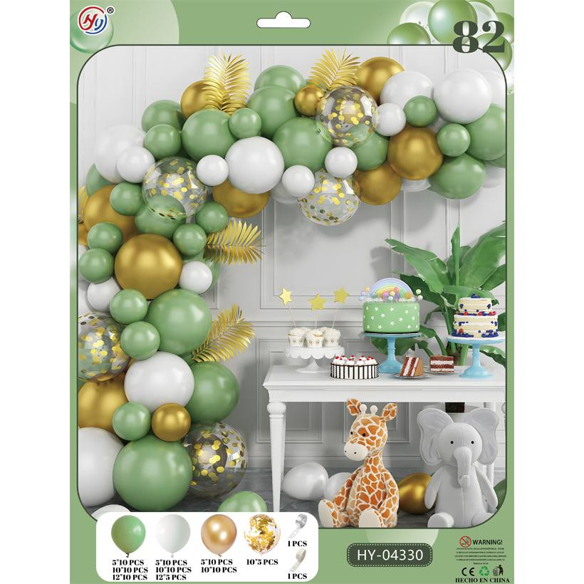 Набор воздушных шаров для создания фотозоны-арки Bambi HY-04330, 82 штуки