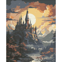 Картина по номерам "Школа волшебства и чародейства" Art Craft 11074-AC 40х50 см Картина по номерам "Школа волшебства и чародейства" Art Craft 11074-AC 40х50 см