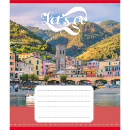 Тетрадь ученическая "Гоу" Leader 036-580075L-4 в линию, 36 листов 