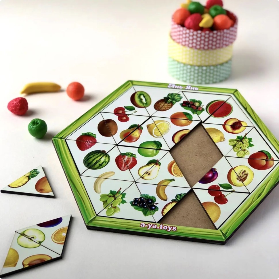 Деревянный пазл-вкладыш 