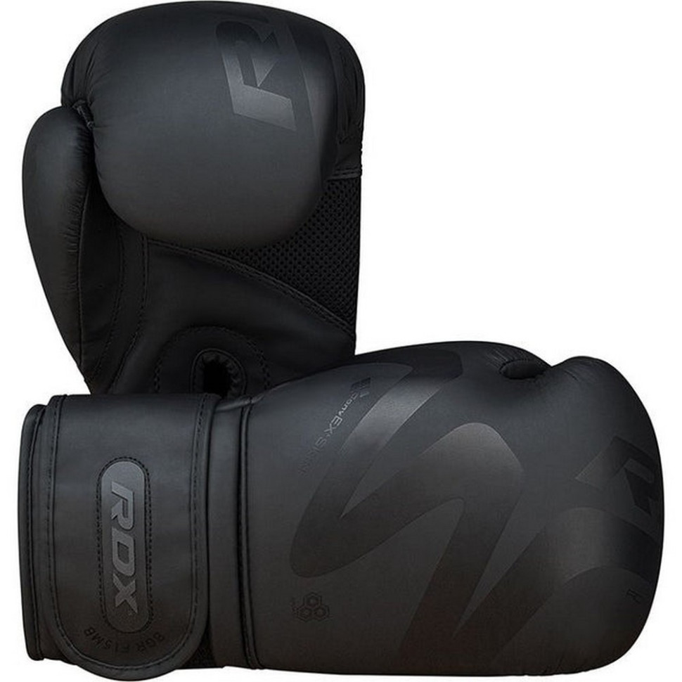 Боксерские перчатки F15 Noir Matte RDX Inc Limited BGR-F15MB-10oz, Black 10 унций (капа в комплекте)