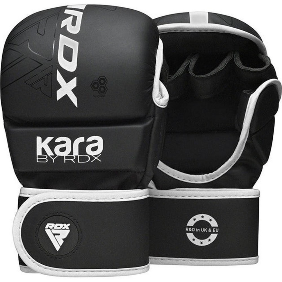 Рукавиці для ММА F6 KARA Matte RDX Inc Limited GSR-F6MW-L/XL+ White, L/XL (капа у комплекті)