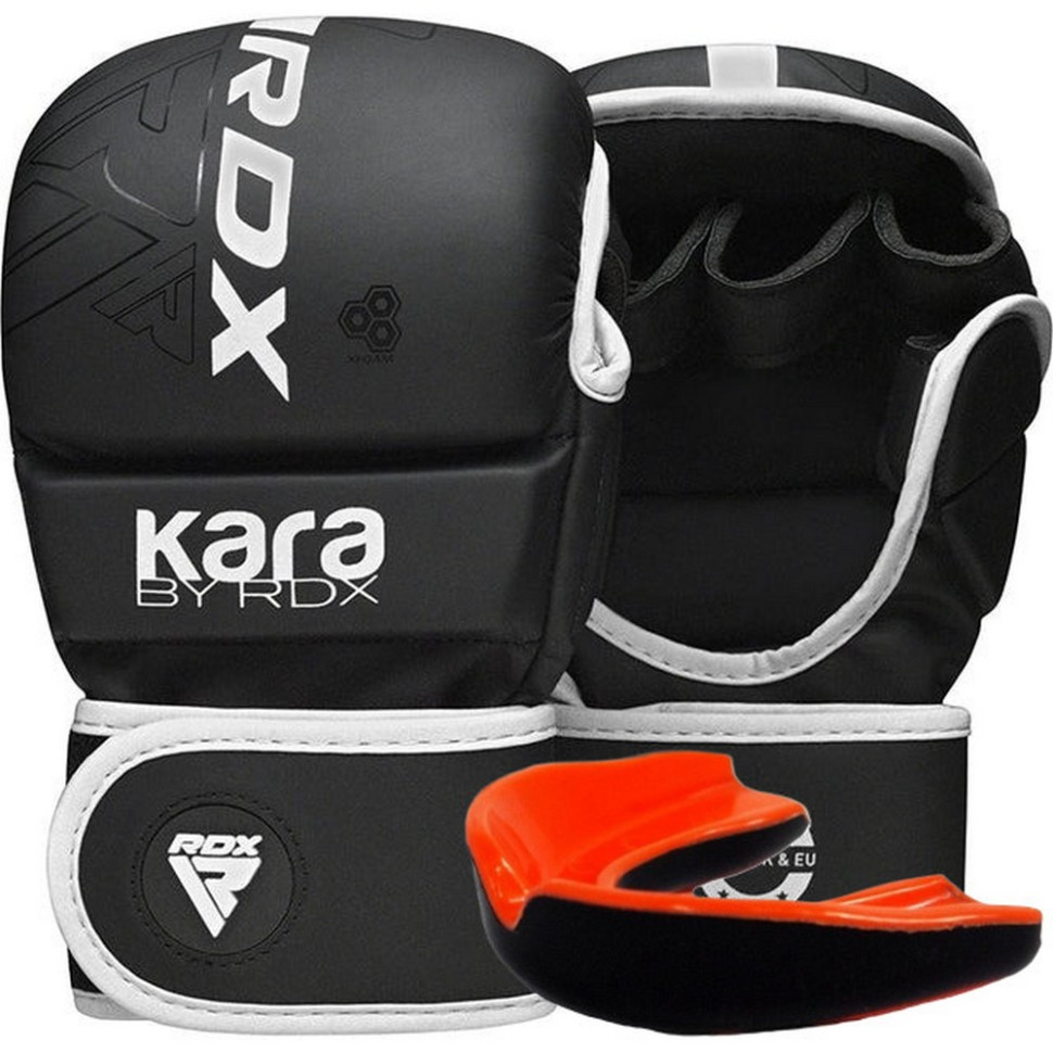Рукавиці для ММА F6 KARA Matte RDX Inc Limited GSR-F6MW-L/XL+ White, L/XL (капа у комплекті)