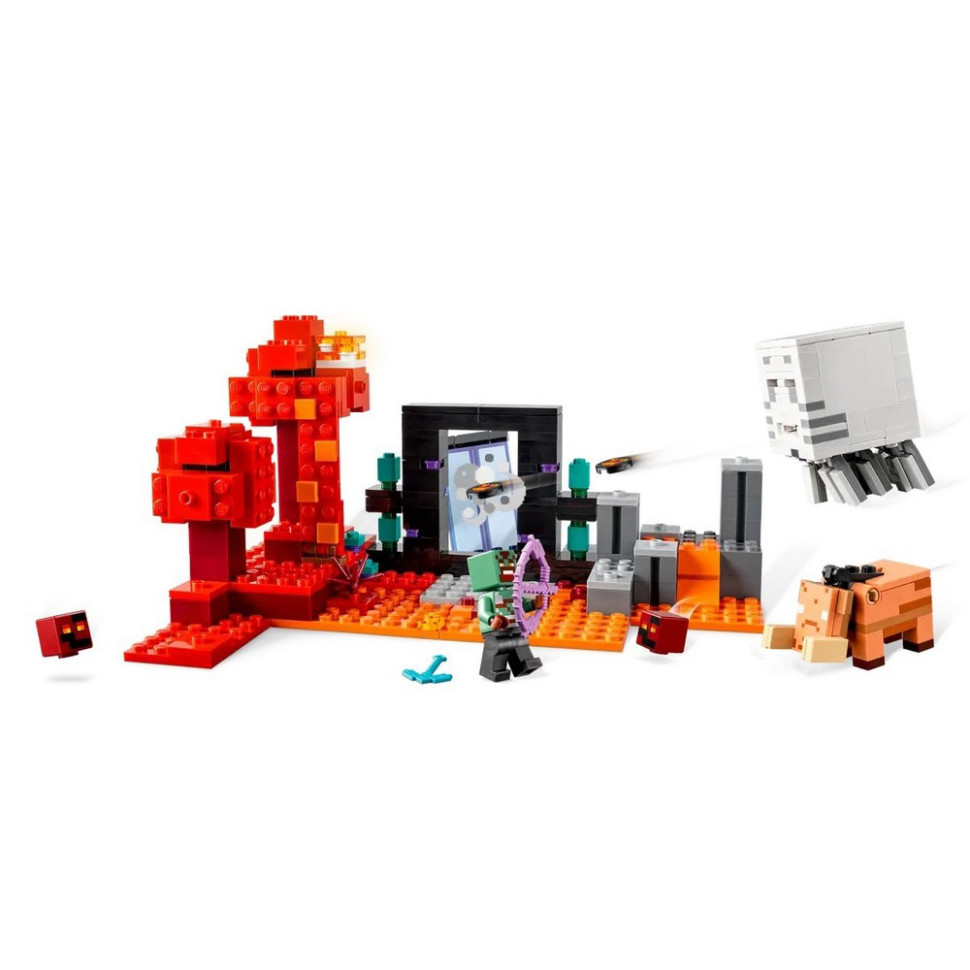 Конструктор Minecraft Засідка біля порталу в Нижній світ LEGO 21255, 352 деталі