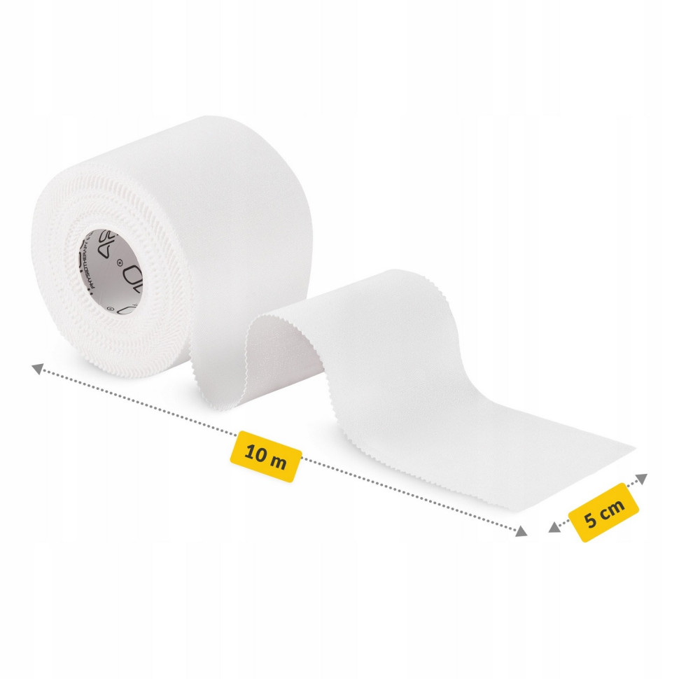 Лента кинезиологическая Rigid Tape 4FIZJO P-5905973400824 White 5 см x 10 м, кинезио тейп