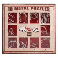Набор головоломок 10 Metall Puzzles red 10 головоломок Eureka 3D Puzzle 473358                      