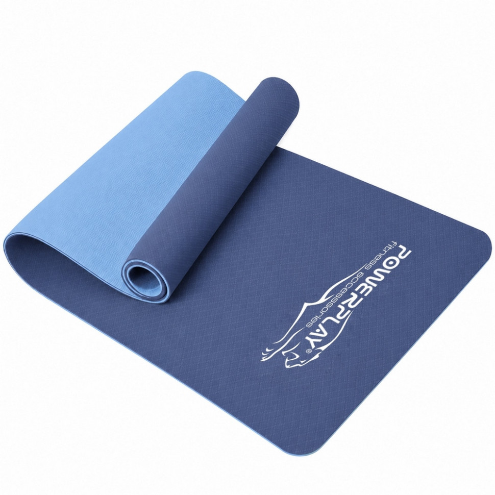 Килимок для йоги та фітнесу 4150 Premium Performance Mat PowerPlay PP_4150_Ocean 183x61x0,6 см
